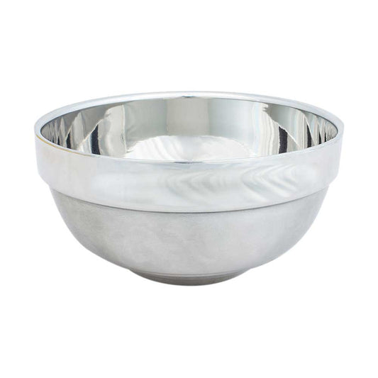 stainless steel traditional wet shaving bowl for shaving soaps and creams by the bluebeards revenge