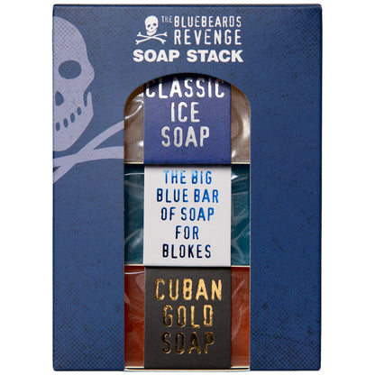 men's hand and body soap stack gift set in gift box by the bluebeards revenge