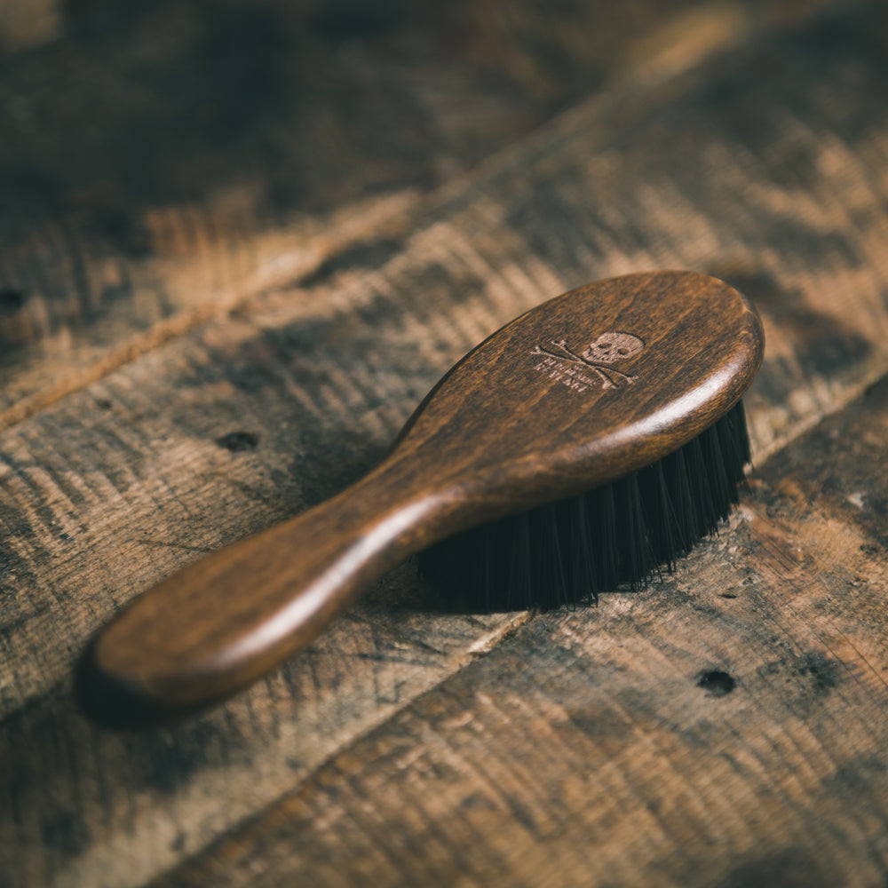 Wooden Fade Brush for professional barbers and hairstylists by The Bluebeards Revenge